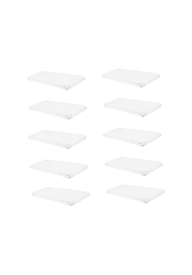 Ganzhoushop Tek Kullanımlık Dokumasız Yatak Çarşafı 100x215cm 10'lu Paket