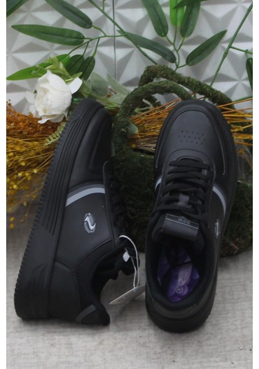 Fort Row Luna Siyah Rahat Hafif Sneaker Kadın Spor Ayakkabı 001