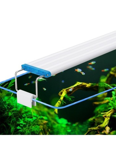 Silkroadselect Szd-b30cf 28cm-ab Stili Süper Ince Led Akvaryum Işıkları Bitki Yetiştirme Işıkları Cm Uzatılabilir Su Geçirmez Klipsli Lamba Için Balık Tankı Beyaz