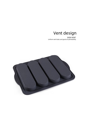 Wezone Mutfak İçin 4 Izgara Silikon Fırın Kalıbı - Yemek Dereceli, Yapışmaz Yüzey, Eşit Isı Dağılımı İle Ekmek Ve Kek Pişirme Aracı Bej + Renkli Çizgili Diğer