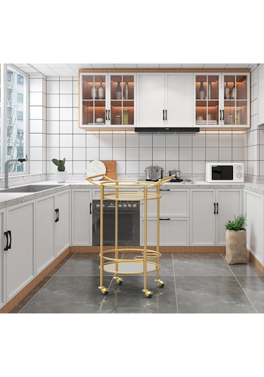 Leala Gold Metal&cam Servis Arabası