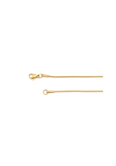 Çelik Zincir Altın Kaplama Oval Kesim 1 Mm Zn-301 Altın