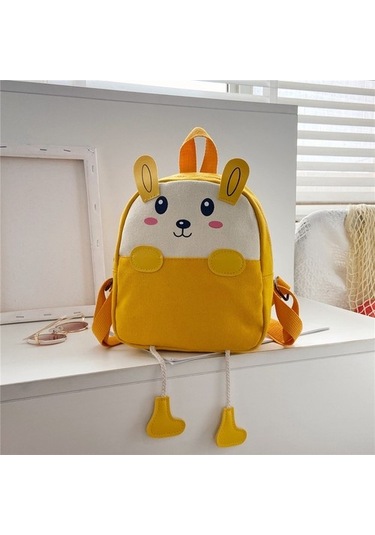Sevimli Çizgi Çocuk Okul Çantası 03f48n Çok Renkli