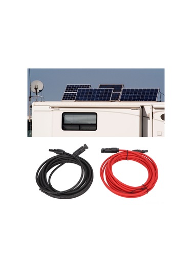 Aubyhe 12awg Güneş Paneli Kablosu, 2 Metre Uzatma Kablosu, Fosfat Sistem Bağlantı Adaptörü, Ip68 Koruma, Güvenli Ve Dayanıklı