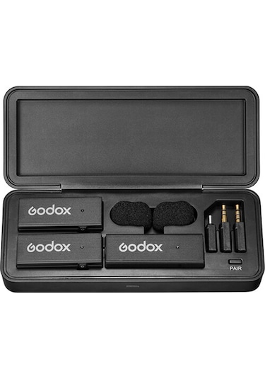 Godox MoveLink Mini Kablosuz Mikrofon Kit2 (Type-C Uyumlu/Siyah)