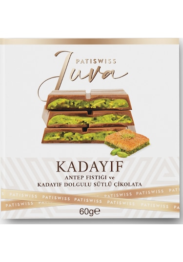 Juva Antep Fıstığı Ve Kadayıflı Dubai Çikolatası, 60g