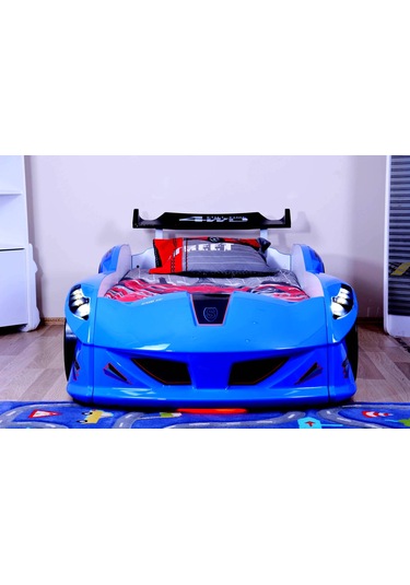 Setaymobilya Arabalı Yatak **Jaguar Arabalı Yatak Mavi ** Full Ledli