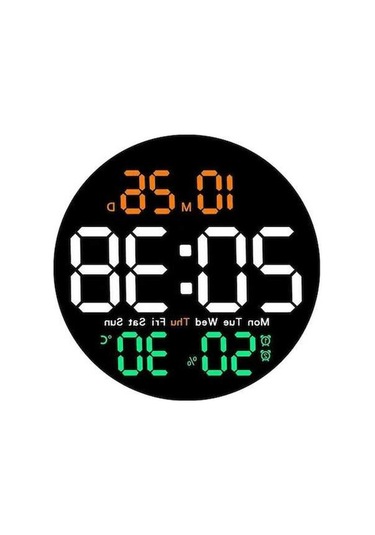 Novahub Suntek Magideal Dijital Duvar Saati Sessiz Sıcaklık Ölçer Çok-renkli Tn, Çok Renkli Çok Renkli
