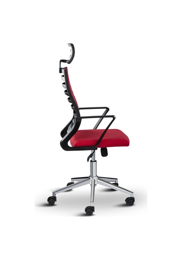 Rigel Başlıklı Ofis Koltuğu Çalışma Koltuğu Kırmızı