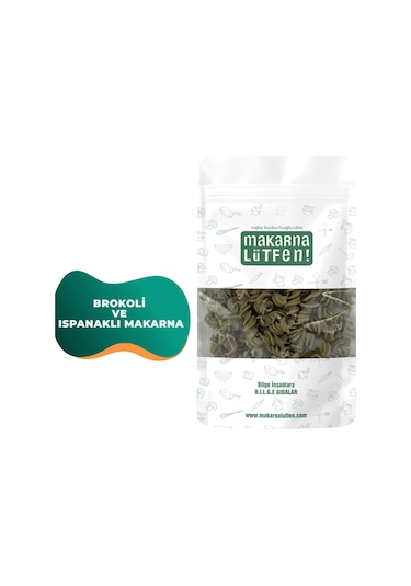 Makarna Lütfen Brokoli ve Ispanaklı Makarna 250 G