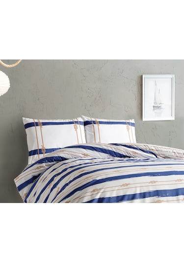 Marine Nevresim Takımı Serene Tek King Size - Beyaz
