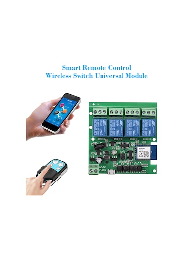 Hallow Tuya Wifi + Bt 433mhz Akıllı Uzaktan Kumanda Kablosuz Koyu Yeşil