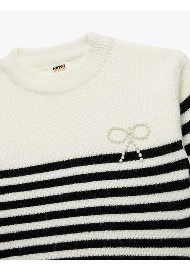 Koton Ekru Kız Çocuk Kazak 6wkg90013ht Ekru