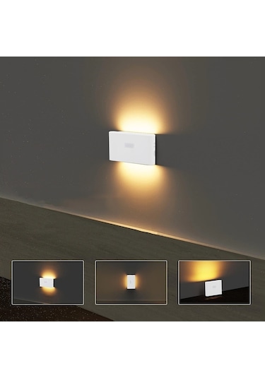 Şarjlı Mıknatıslı Çift Yönlü Hero Led Beril Aydınlatma Sensörlü Gece Lambası  2 Adet