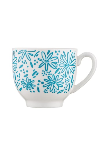 Emsan Deep Azur New Bone 2 Kişilik Kahve Fincan Takımı 90 Ml Mavi Mavi