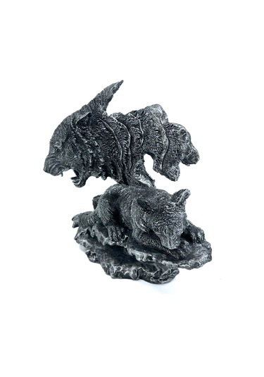 Kaplan Ve Yavrusu Biblo Heykel