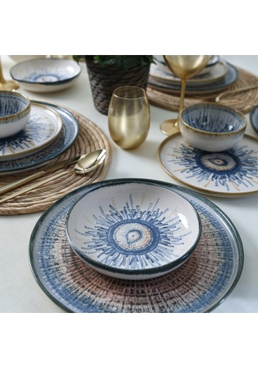 Keramika Hydra Yemek Takımı 24 Parça 6 Kişilik