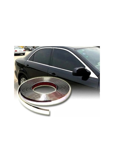 18 Mm 10 Metre 3d Paslanmaz Dekoratif Krom Çıta