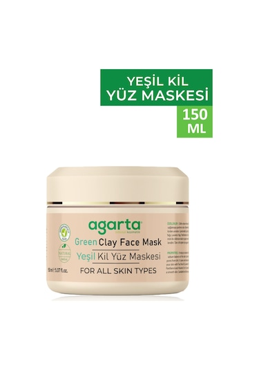 Agarta Doğal Yeşil Kil Yüz Maskesi 150ml