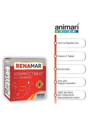 Animari Renamar Vitamin C Tablet With Cranberry 40 Tablet
