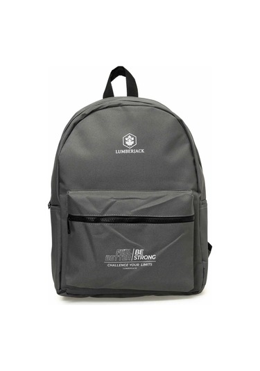 Lumberjack Avıs Siyah Unisex Sırt Çantası Okul Çantası Koyu Gri - Koyu Gri