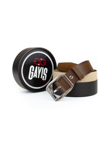 Özel Kutulu Premium Hakiki Deri Erkek Kot-kumaş Pantolon Kemer