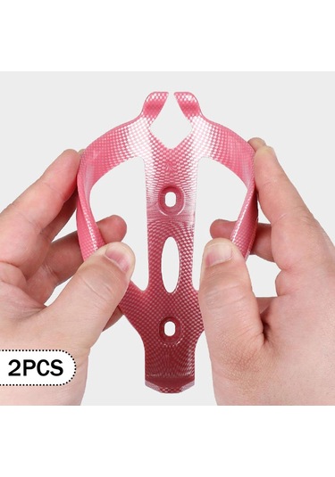 Suntek 2 Adet Bisiklet Su Şişesi Tutucu Braketi Evrensel Açık Pembe