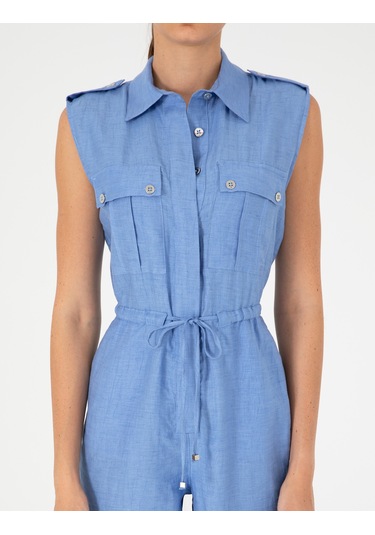 Pierre Cardin Kadın Mavi Tulum Dokuma 50284603-vr249 Mavi
