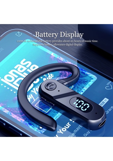 Singree "v28 Kablosuz Kulaklık - Açık Kulak Tasarımı, Bt5.2, 20 Saat Müzik, Mikrofonlu Ofis & Spor Kullanımı"