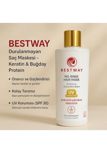 Bestway Keratin Buğday Proteın Durulanmayan Saç Maskesı