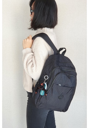 Nemo Bags Siyah Çantası Krinkıl Su Geçirmez Okul Çantası