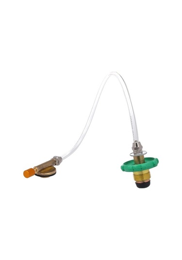 Pazly Kamp Ocağı Propan Dolum Adaptörü Düz Silindir Tank Bağlantı Parçası Şişe Uyumlu Gümüş