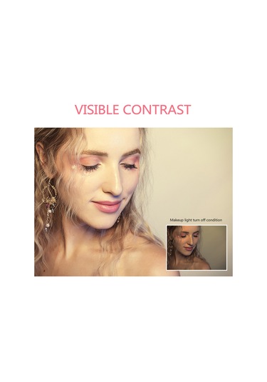 Lemestar Katlanır Çift Taraflı Led Aydınlatmalı Makyaj Aynası, 10x Büyütmeli Taşınabilir Masaj Aynası, Usb Şarjlı Beyaz