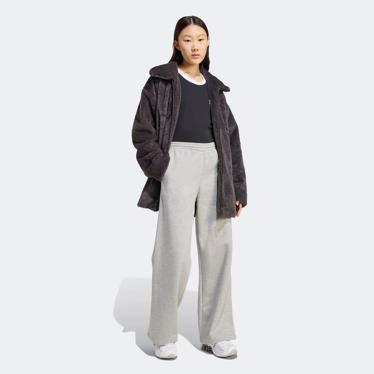 Adidas Fur Jacket Kadın Siyah Ceket Jw7287 Siyah