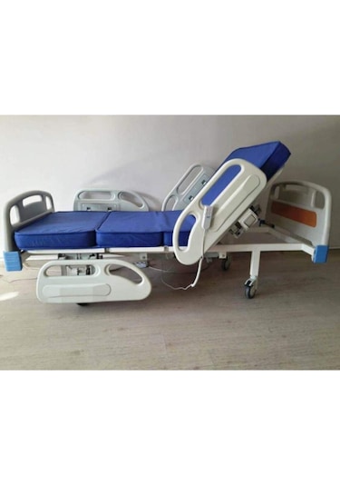 2 Motorlu Abs Başlıklı Hasta Karyolası Hastane Tipi Yatak Dahil