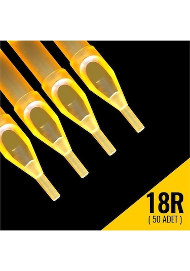 18r Steril Uç Gold Shark Disposable Tips 50 Adet 1 Kutu