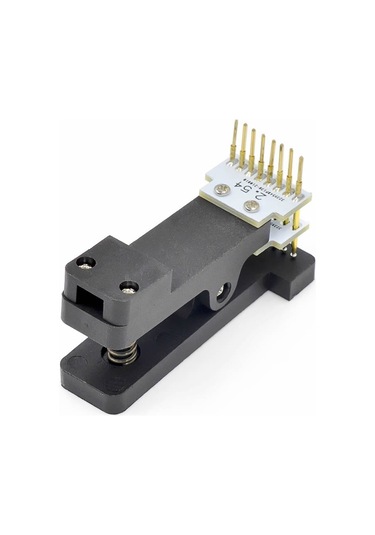 8 Pin Programlama Aparatı 2.54mm Pogo Pin Yaylı Mandal Klips Seri Üretim Entegre Hızlı Prog.