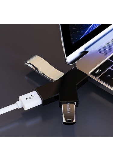 Usb Hub, 3 Portlu Ayırıcı Hub 2 Usb 2.0 + Usb 3.0 Adaptörü Pc, Dizüstü Bilgisayar, Fare, Klavye, Usb Flash Sürücü, Mobil Sabit Disk Ve Daha Fazlası İçin - Siyah