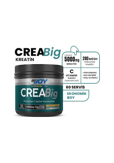 Bigjoy Sports Kreatin Creabig 210gr 30 Servis Ananas Aromalı