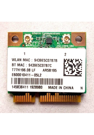 Toshiba Uyumlu Qosmio X505 802.11 B/G/N Notebook Laptop Wifi Wi