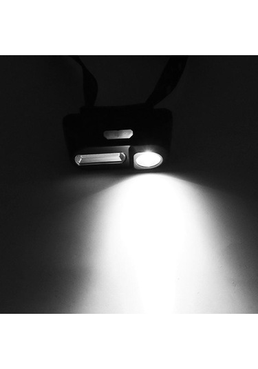 1804 Sensör Xp-g Q5 Far Kamp Kafa Işık Lambası 1 18650 Şarj Edilebilir Pil Led Cob Ampuller Lityum İyon 10 W Package B Siyah