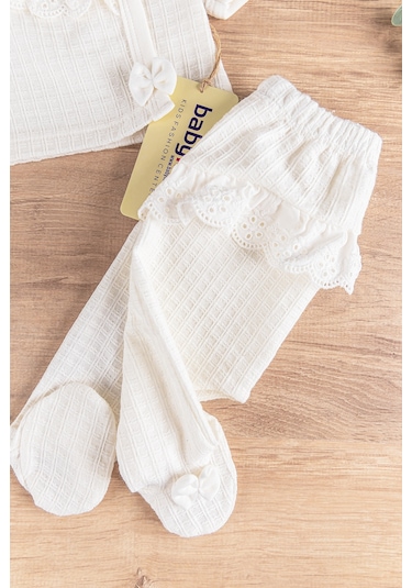 Fistolu Kendinden Desenli 5'li Kız Bebek Hastane Çıkışı Bebek Tak Çok Renkli