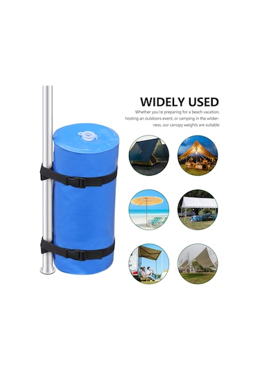 Yifomall Dış Mekan Çadır Sabitleyici 10l Su Torbası - Pvc Klip Ağ Kumaşı - Rüzgar Direnci - Mavi Mavi