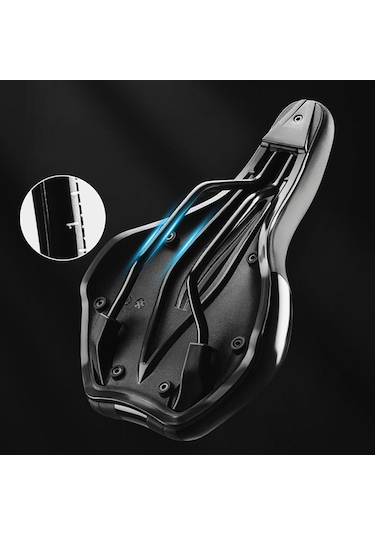 Homyl Bisiklet Koltuğu Rahat Şok Emici Erkekler Kadınlar Siyah