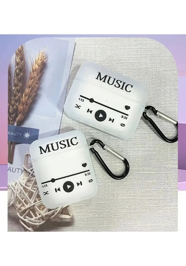 Apple Airpods Pro 2. Nesil Sevimli Karışık Figürlü Silikon Kılıf Buzlu Şeffaf