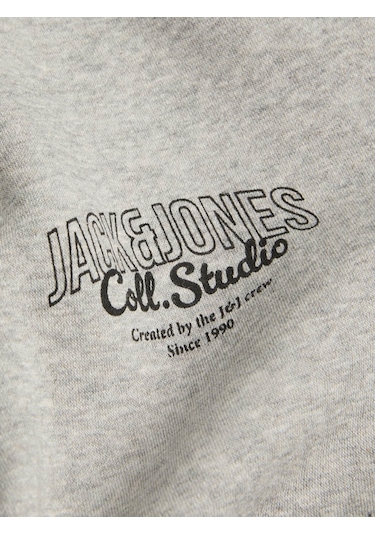 Jack & Jones Jjmakoto Gri Erkek Sweatshirt 12278607 Gri