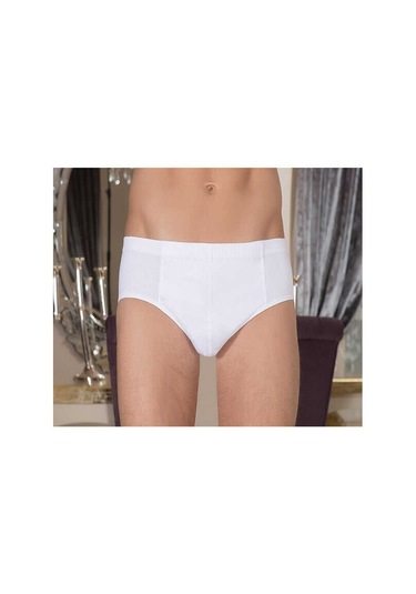 Kit İç Giyim Berrak 8'li 1050 Pamuklu Erkek Külot Beyaz