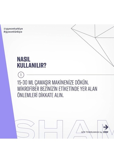 Gyeon Q²m Towel Wash Mikrofiber Bez Yıkama Şampuanı - 500 Ml