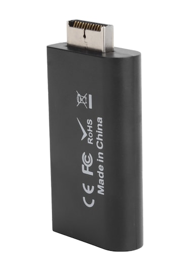 Kangvka Ps2 Hdmı Dönüştürücü Siyah - 480ı/576ı/480p Desteği, 3.5mm Ses Girişi, Usb Besleme, Kayıpsız 720p/1080p, Plug&play