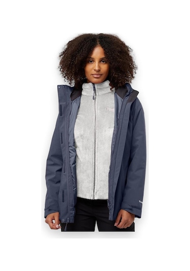 Jack Wolfskin Rotwand 3ın1 Jkt W Kadın Outdoor Mont Graphite